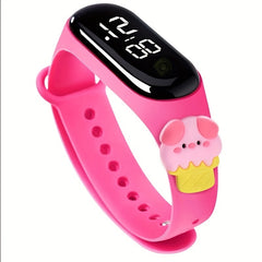 LED Doll Watch for Kids, Schoolgirl Sports Electronic Wristband