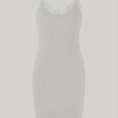 Solid Nightdress V Neck Spaghetti Strap Sleep Dress Women's Sleepwear