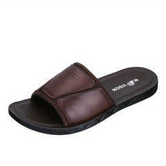 Men's Non Slip Casual Slides Open Toe Shoes for Indoor Outdoor Beach Shower