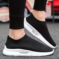 Unisex Slip On Sock Shoes For Walking Jogging