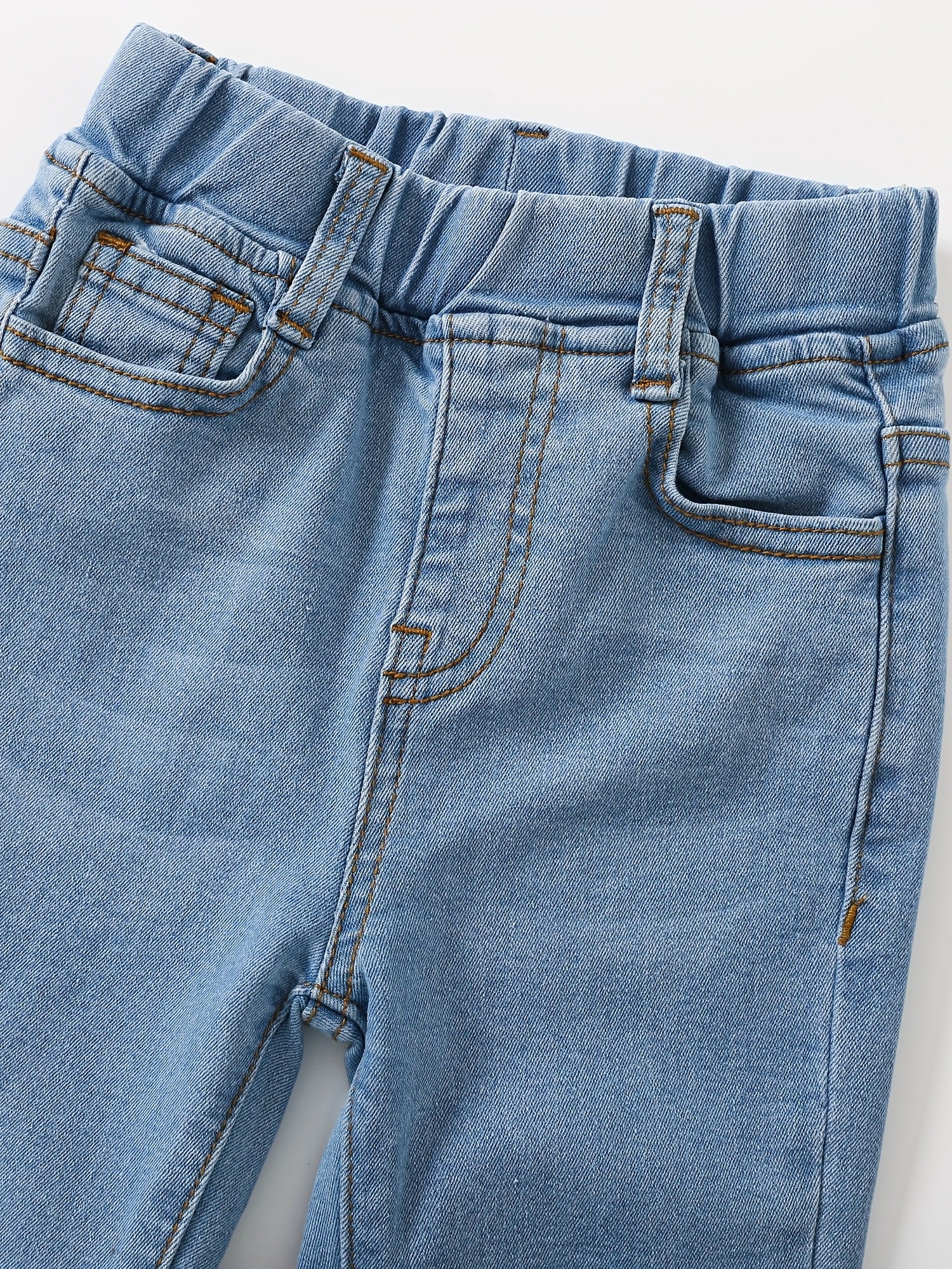 Toddler Girls Washed Jeans Skinny Slim Fit Denim Pants Kids Summer Clothes