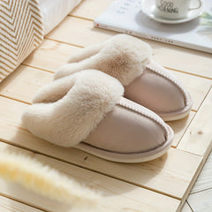 Women's Cozy Plush Home Slippers with Faux Fur Lining