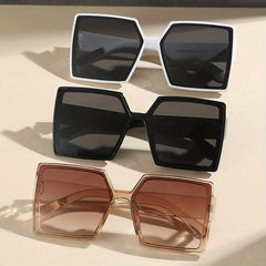 3 Pairs Large Square Sunglasses UV400 Sun Shades Glasses