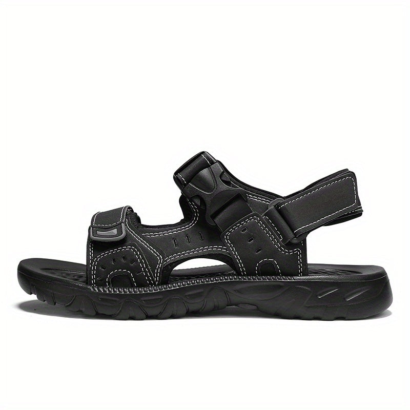 Men's Adjustable Hook & Loop Strap Sandals