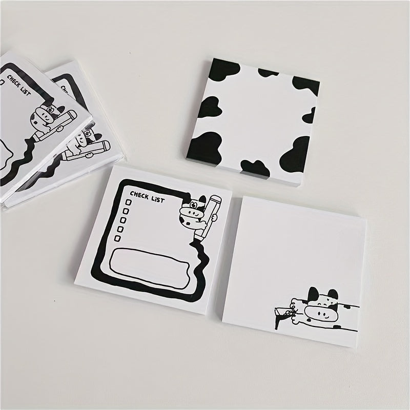 50 Sheets Cow Sticky Note Book Non-Sticky Style Tearable Hand Account Material