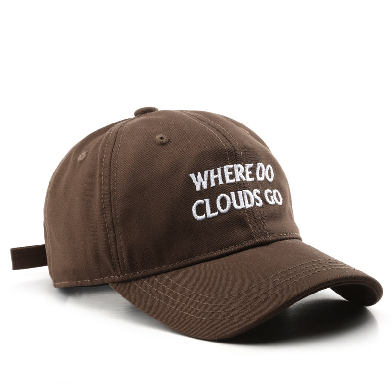 Letter Embroidery Unisex Baseball Cap Solid Casual Dad Hats Adjustable Sun Hats