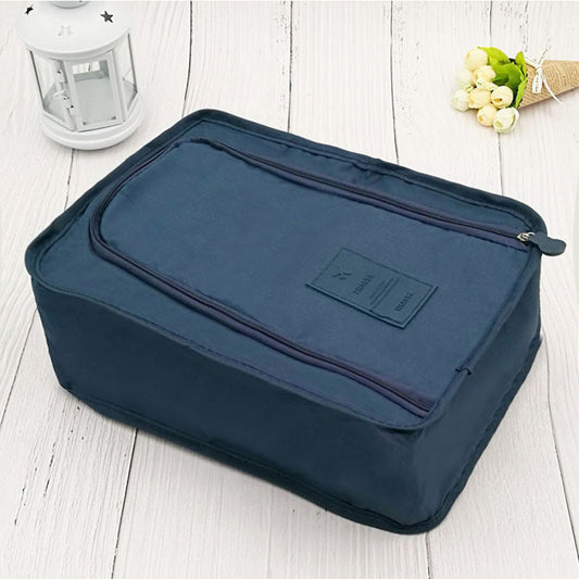 Portable Folding Shoe Storage Bag for Travel, 11.8 x 8.2 x 4.7 Inches