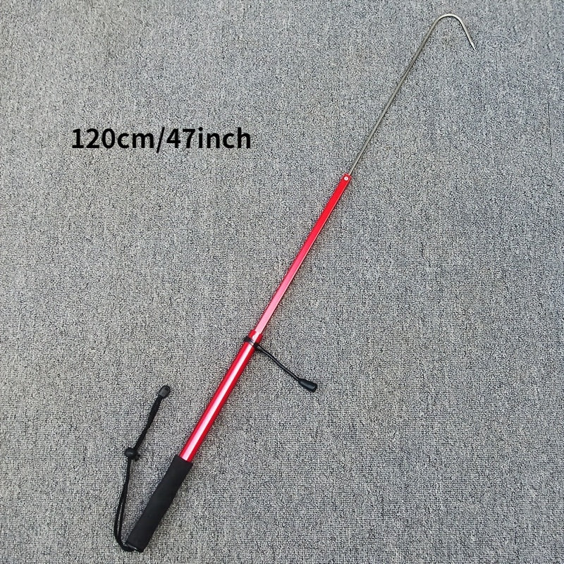 Portable Telescopic Fishing Grip with Rubber Handle Lightweight and Durable