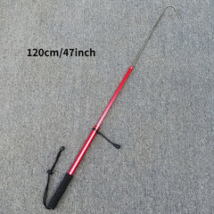 Portable Telescopic Fishing Grip with Rubber Handle Lightweight and Durable