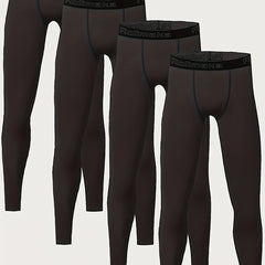 4pcs Boys Tights Sports Basketball Football Rugby Quick drying Bottoms