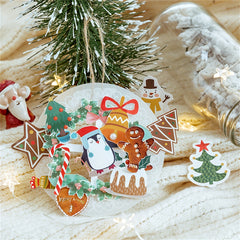 46pcs Merry Christmas Box Stickers Scrapbooking Label Diary Stationery
