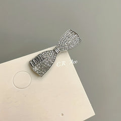 2pcs Rhinestone Princess Hair Clip Bow Side Clip Accessories for Girls