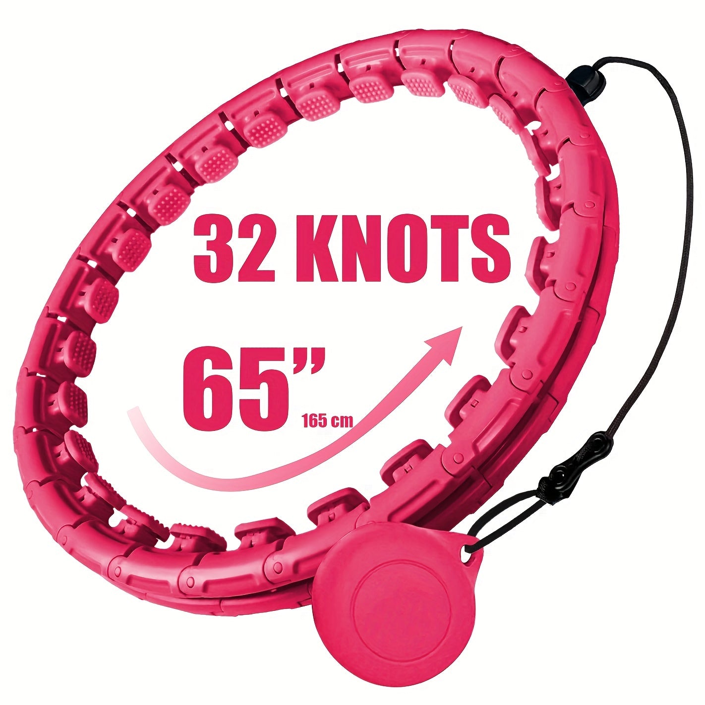 Detachable Fitness Hoop With Weighted Ball - Smart Pilates Hoop