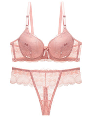 Women's Lace Lingerie Set Sexy Valentines Intimates Bra & Panty