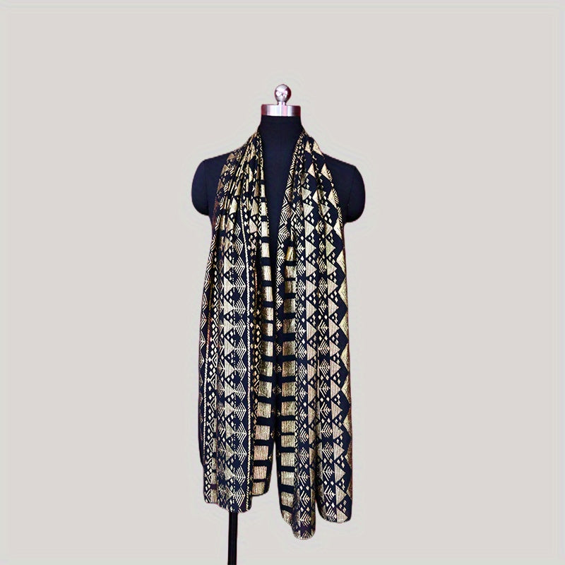 Vintage Chiffon Cape Oversized Scarf Classic Shawl Hijab Turban