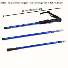 Foldable Hiking Poles Telescopic Walking Stick for Outdoor Adventures