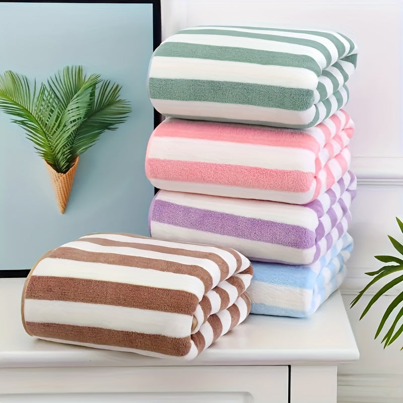 Soft Striped Bath Towel Quick Dry Absorbent Towel 140x70cm