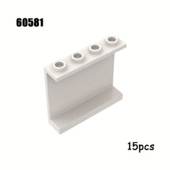 15pcs Small Particle Building Blocks MOC Parts 1x4x3 Wall Panels Glass
