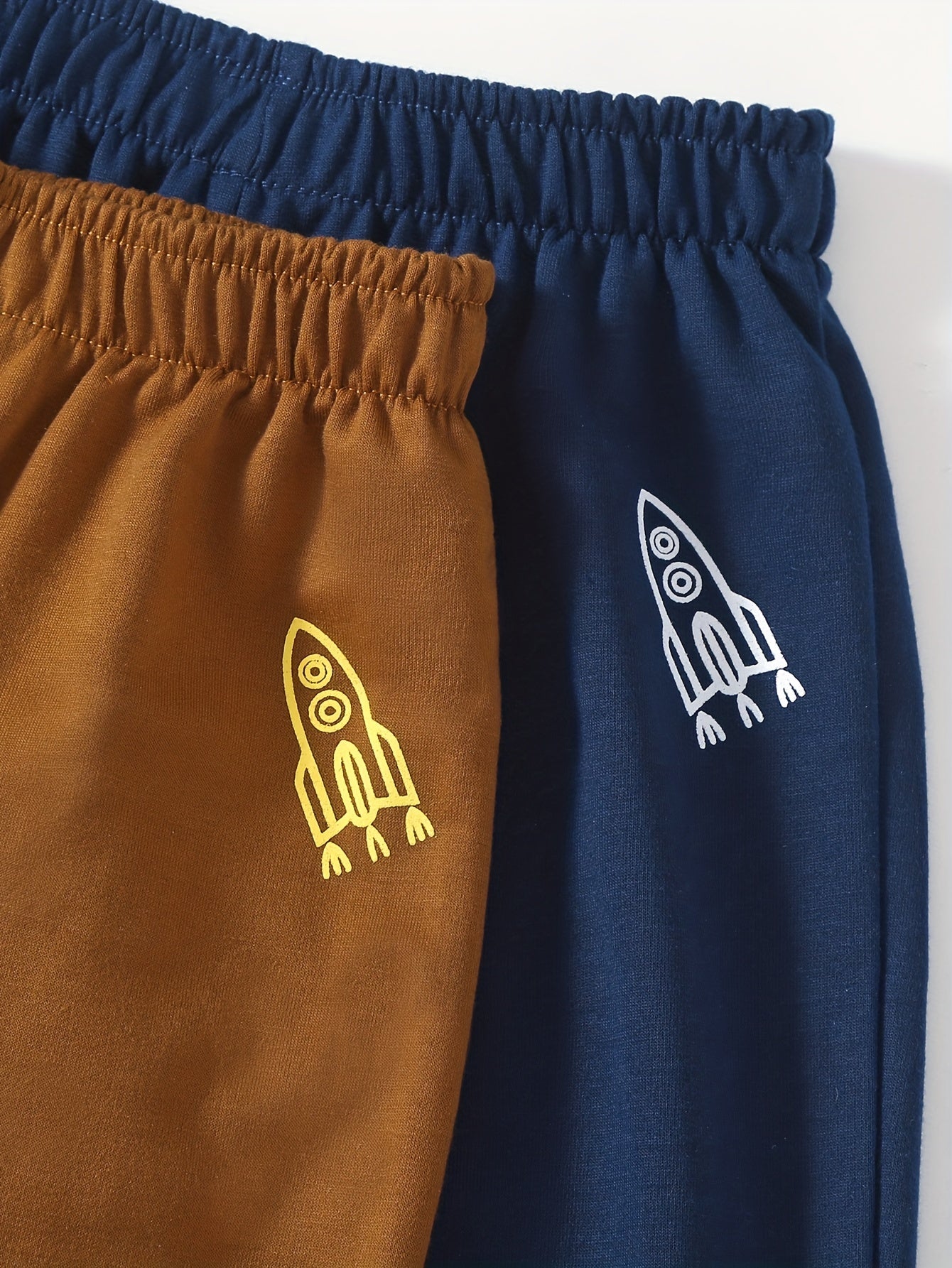 Rocket Print Boys Casual Active Sweatpants