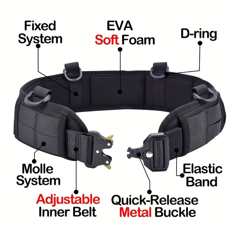 6-Piece Tactical Belt Set for Military Enthusiasts