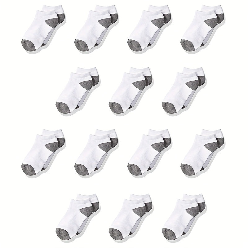 30 Pairs Kids Cotton Socks Breathable Low Cut Ankle Socks