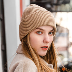 Warm Wool Knitted Beanie Hat Winter