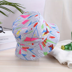 Unisex Print Bucket Hat Double Sided Party Hat