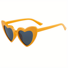 Girls Heart Shaped Outdoor Sunglasses UV Protection