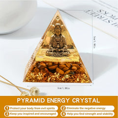 Natural Crystal Pyramid Healing Energy Reiki Chakra Meditation