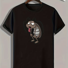 Tired Cockroach Print Men's Sports T-shirt