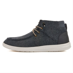 Men's Canvas Loafer Shoes Lightweight Slip On High Top
