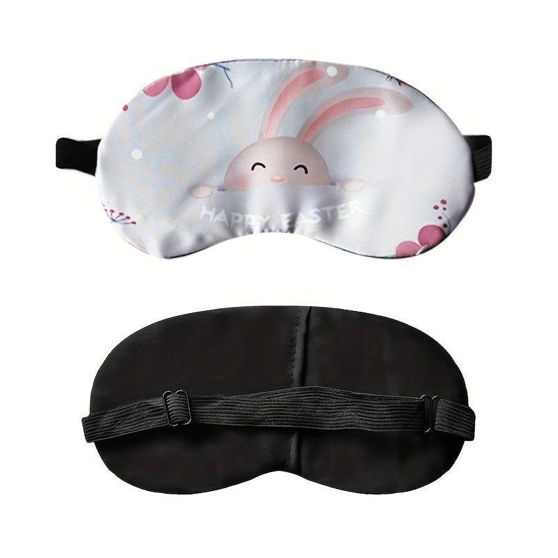Cartoon Animal Polyester Blackout Eye Mask Soft Cooling Sleep Blindfold