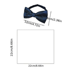 Red Paisley Bow Tie & Pocket Square Set for Men
