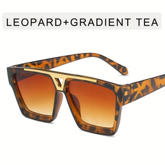 Square Frame Men's Sunglasses Vintage Hip Hop Punk Glasses