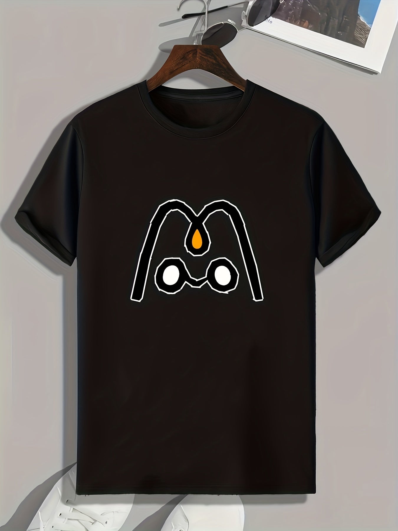 Cartoon Print Men's Graphic T-shirt Casual Comfy Tees For Summer