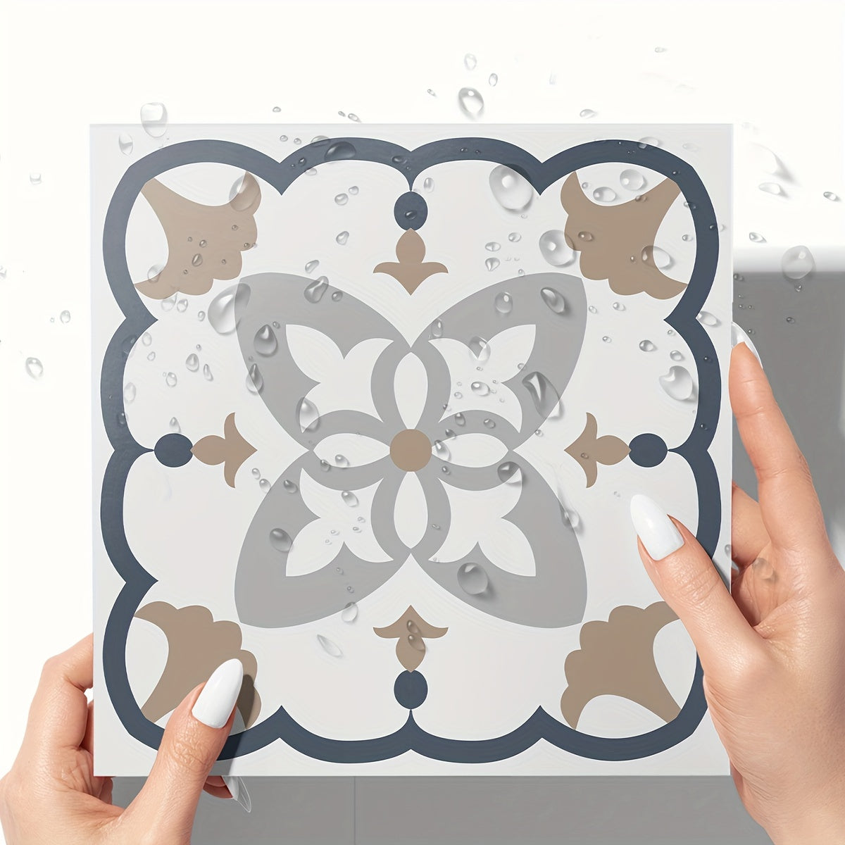 9pcs Mediterranean Style Waterproof Detachable Stickers