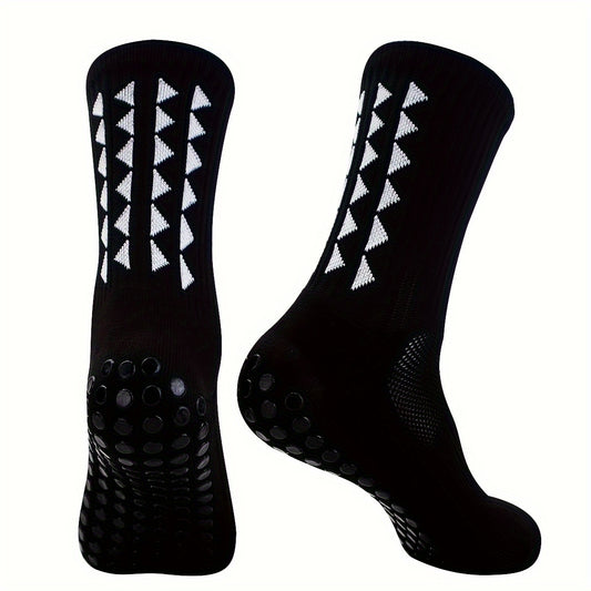 Men's Mid Crew Sport Socks Non Slip Shock Absorption