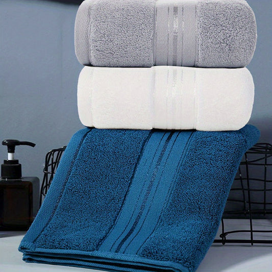 High Cotton Towel Set - Soft, Strong, Absorbent - Grey, Pink