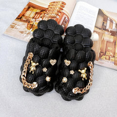 10pcs Golden Shoe Accessories Set