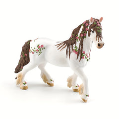 Simulated Mythical Animal Flower Elf Horse Desktop Ornament Toy