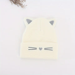 Kid's Cartoon Pattern Ear Protection Beanie Hat