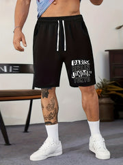 Big City Name Print Men's Comfy Active Shorts