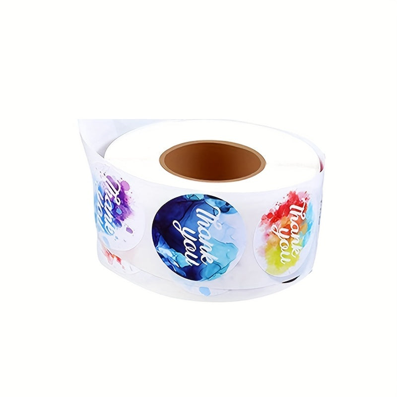 500 Thank You Adhesive Sticker Labels Roll for Crafts Decoration