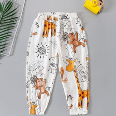 Boys Animal Print Elastic Waist Pants