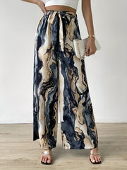 Tie Waist Wide Leg Pants for Women