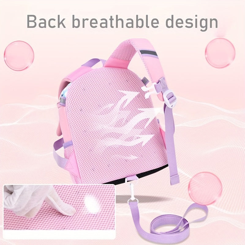 Sweet Unicorn Pattern Backpack for Kids - Girls School Bag