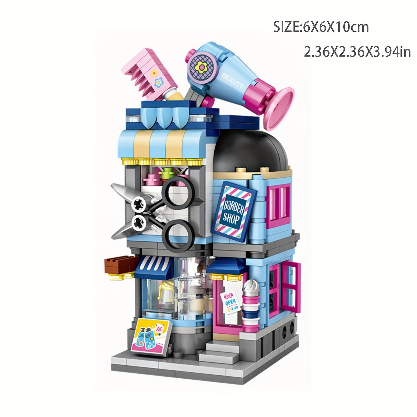 Mini Street View Building Block Toys 1645 1648