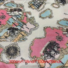 Digital Printed Stretch Fabric for DIY Clothes Sewing