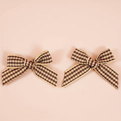 20pcs Christmas Mini Bow Ribbon Plaid DIY Crafts Christmas Bow Decoration