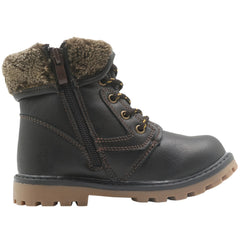 Kids Snow Boots Thermal Cozy Non slip Ankle Boots Outdoor Hiking Shoes Fur Lined